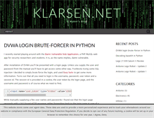 Tablet Screenshot of klarsen.net